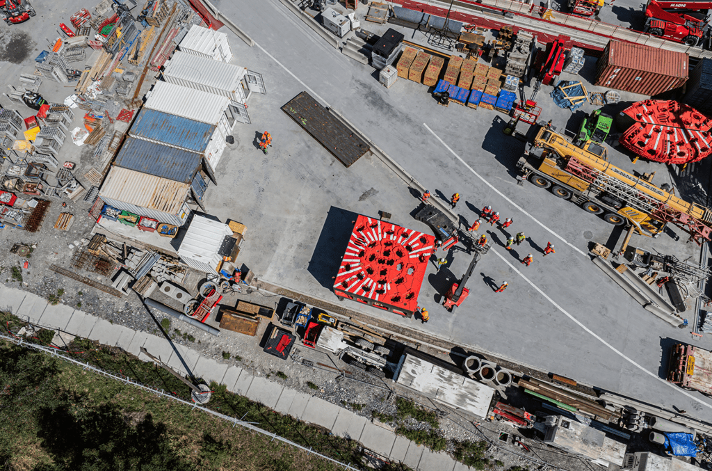 Arrivo della prima TBM